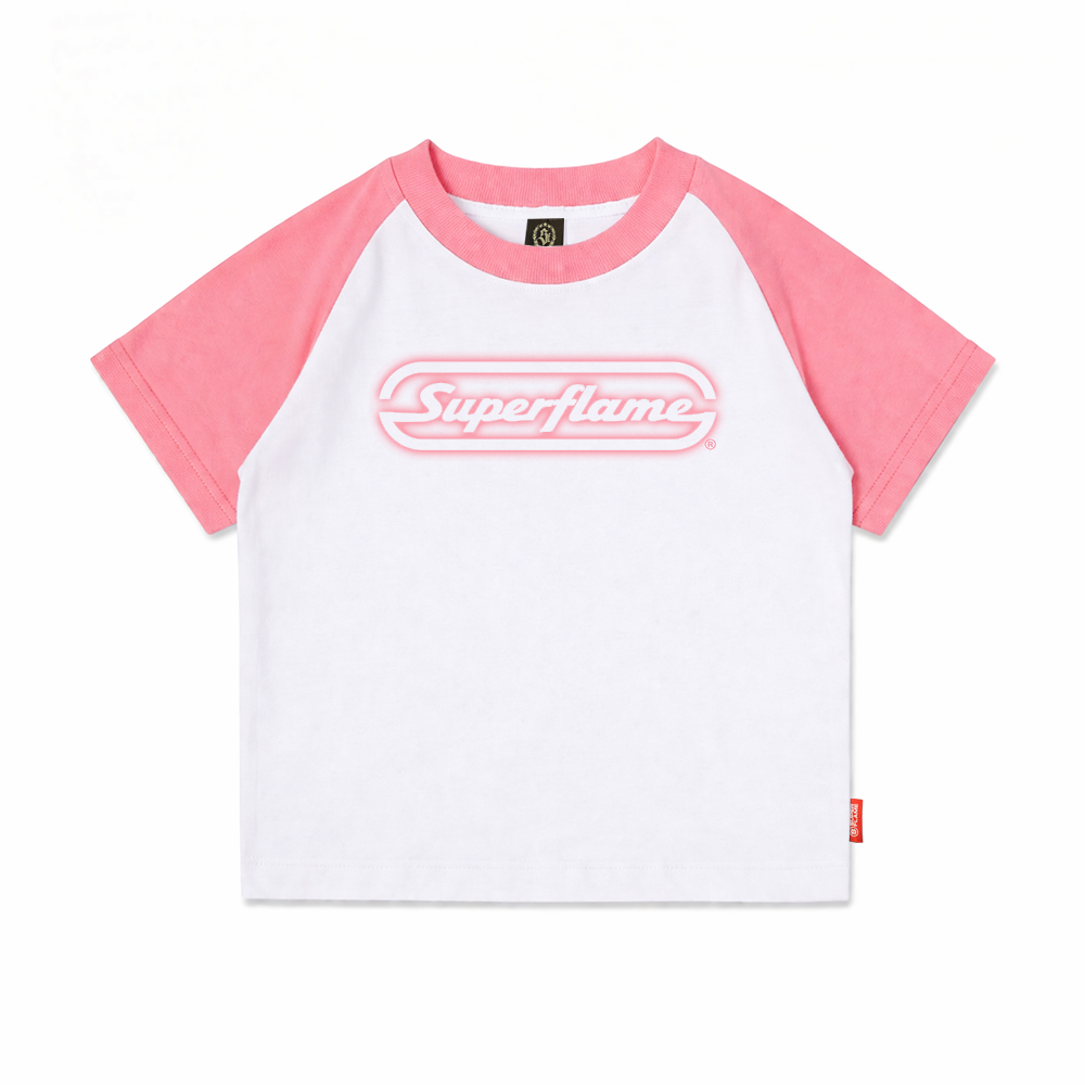 Superflame Baby Tee Pink Spray