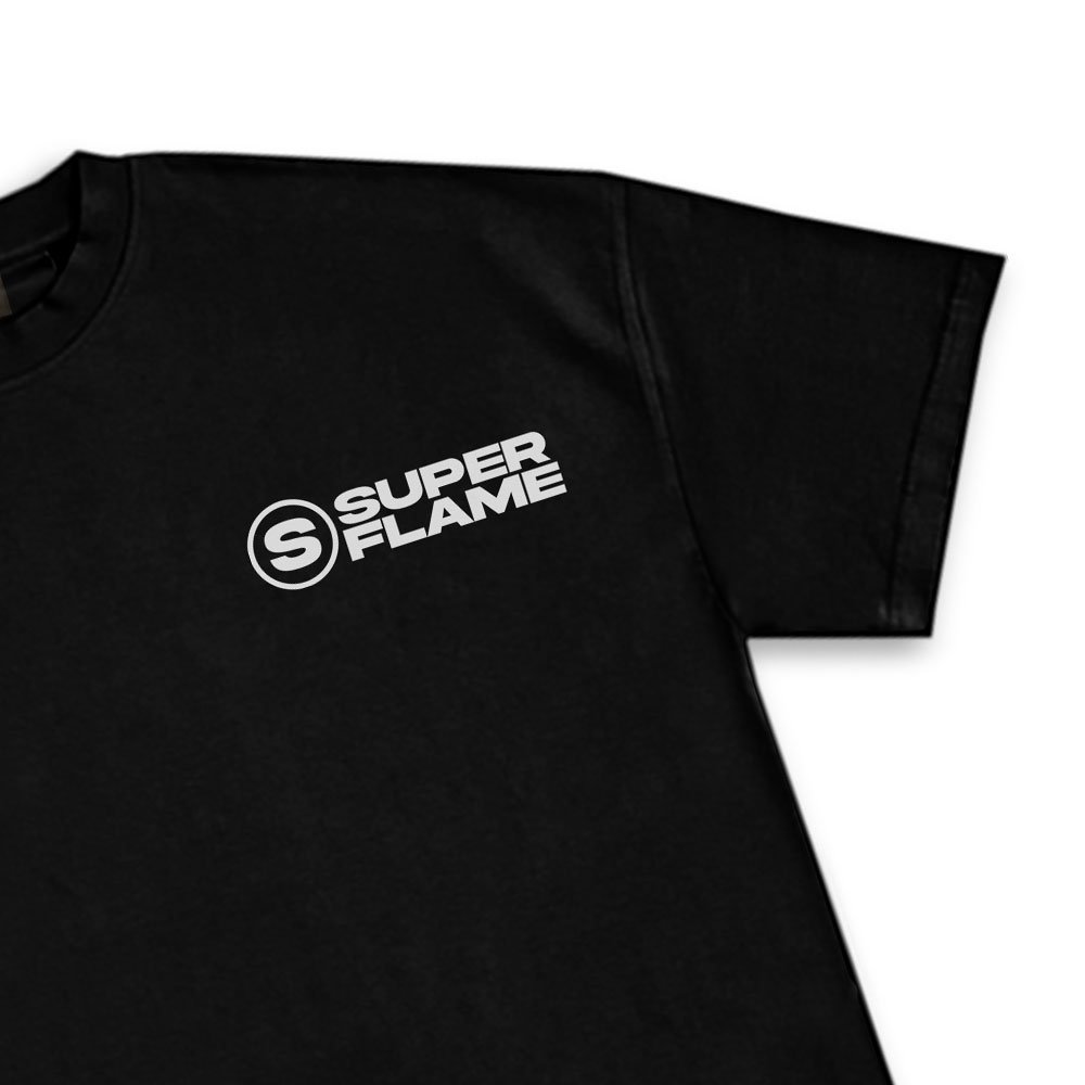 Broken Miror Logo T-shirt Black