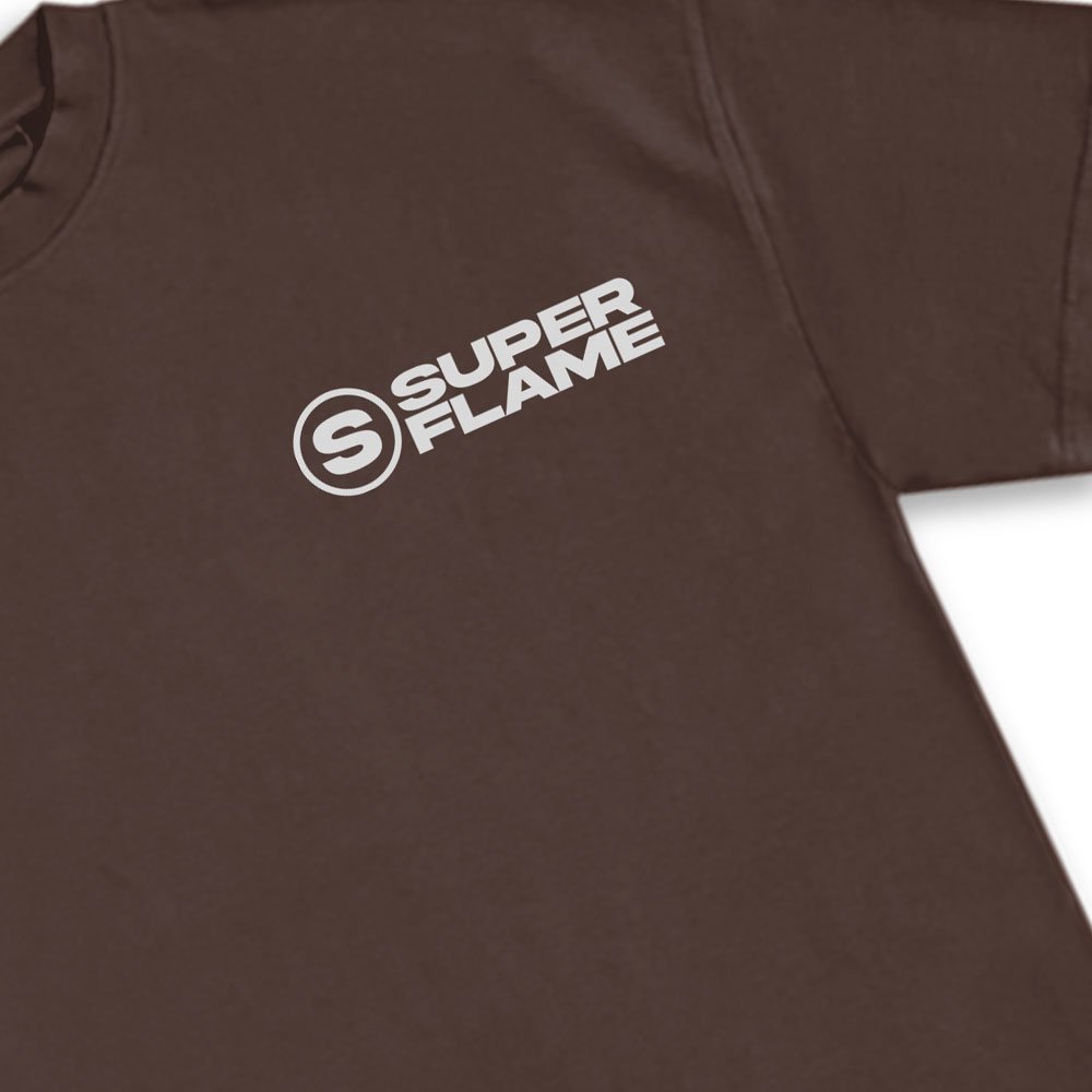 Broken Miror Logo T-shirt Brown